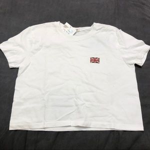 NWT Brandy Melville British Flag Crop Top!